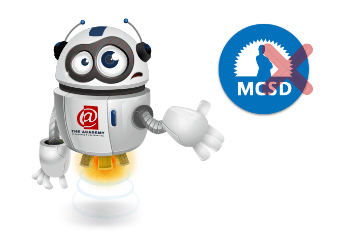 Buddy onze mascotte met het MCSD Logo