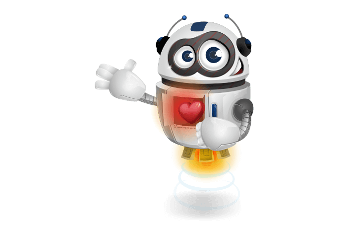 Buddy de mascotte die kwetsbaar opstelt