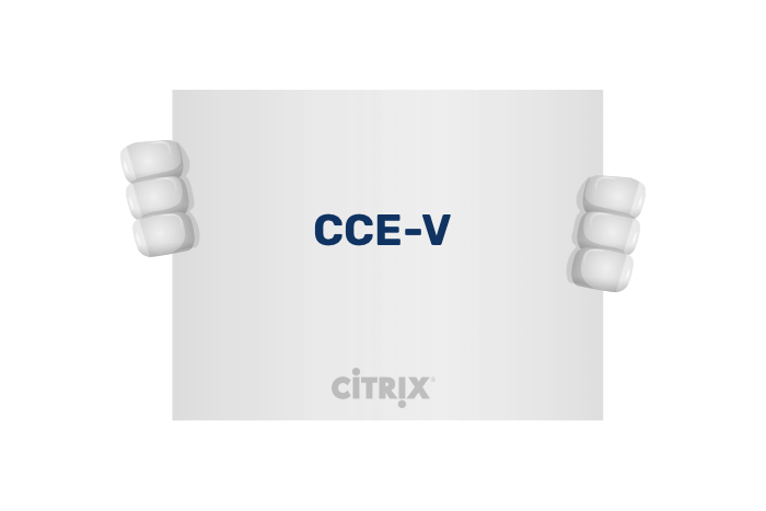 Buddy onze Mascotte met de tekst Citrix Certified Expert - Virtualization
